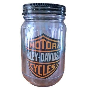 Harley-Davidson Clear Mug With Lid and Straw Hole - NO STRAW